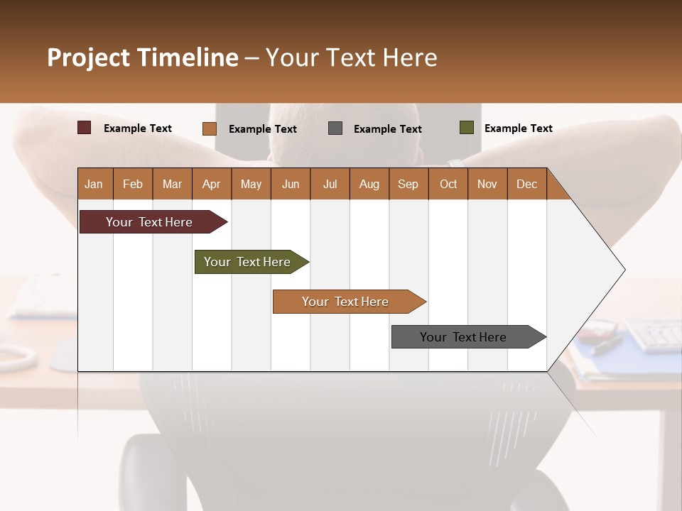 Caucasian Relaxing Portable PowerPoint Template