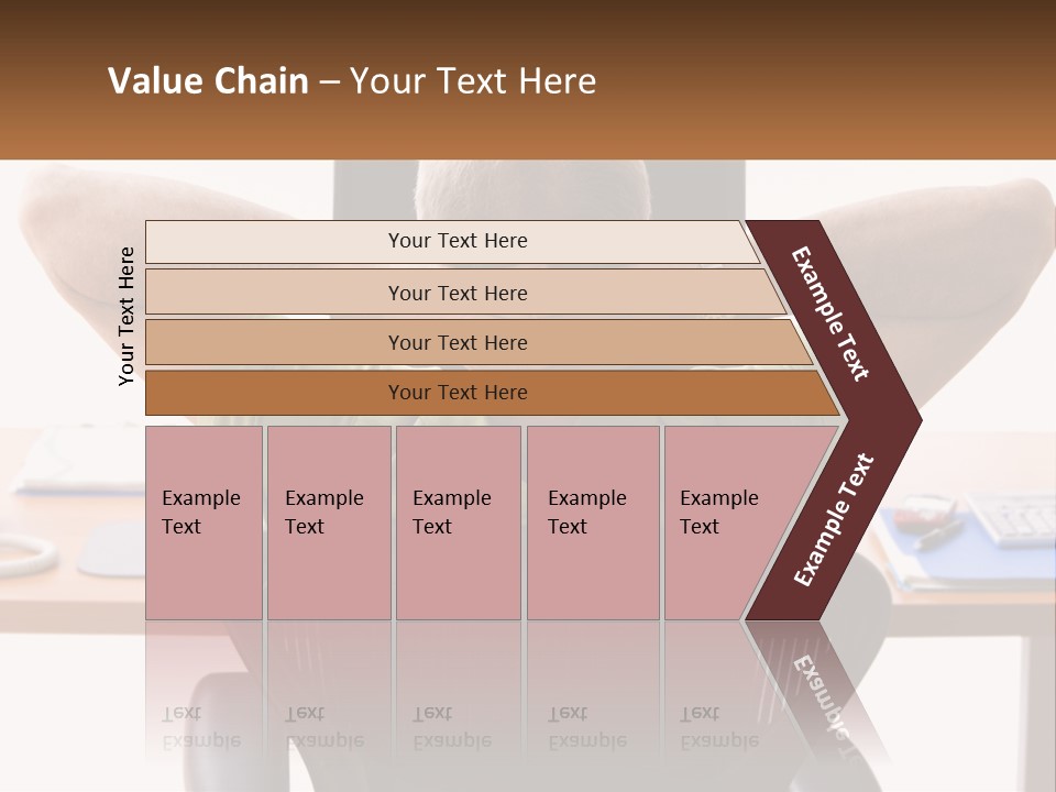 Caucasian Relaxing Portable PowerPoint Template
