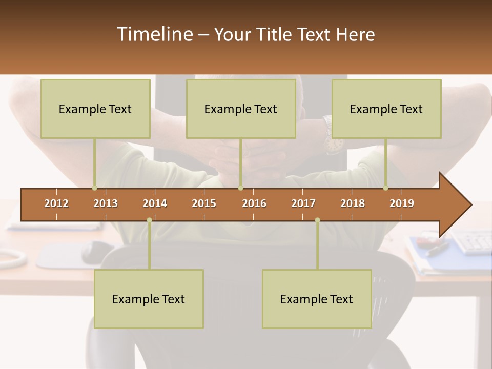 Caucasian Relaxing Portable PowerPoint Template