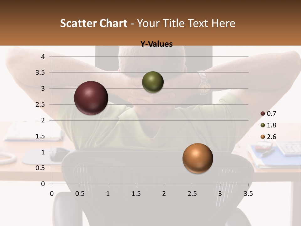 Caucasian Relaxing Portable PowerPoint Template