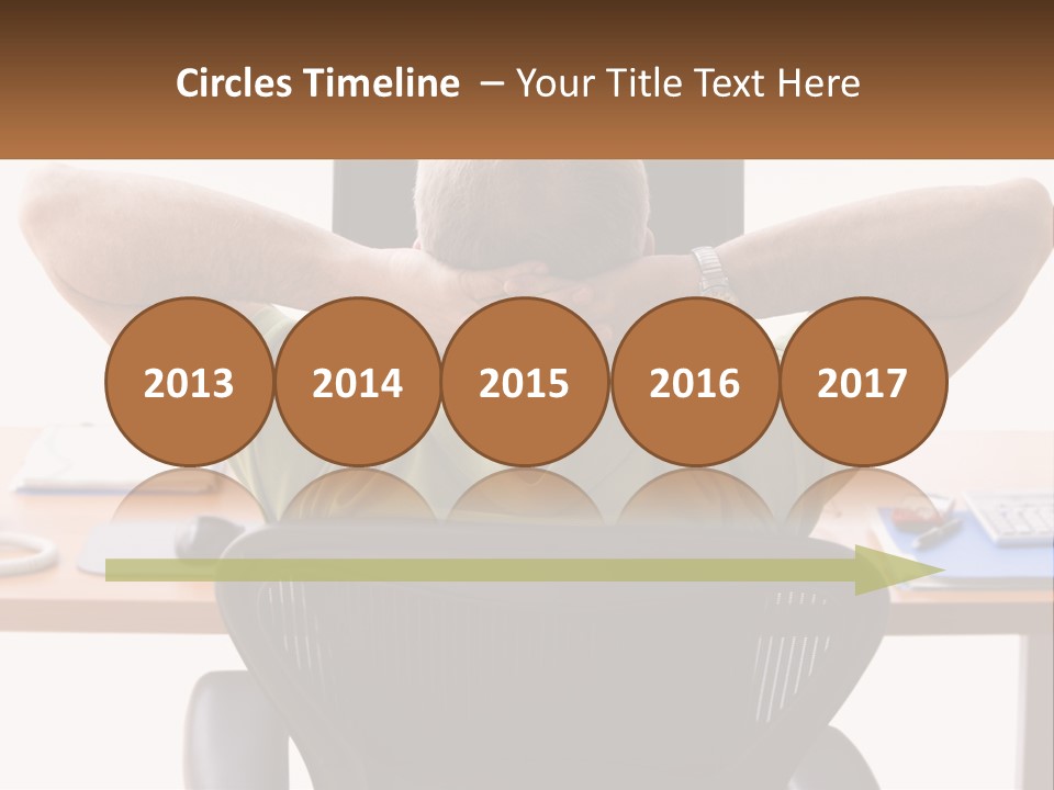 Caucasian Relaxing Portable PowerPoint Template