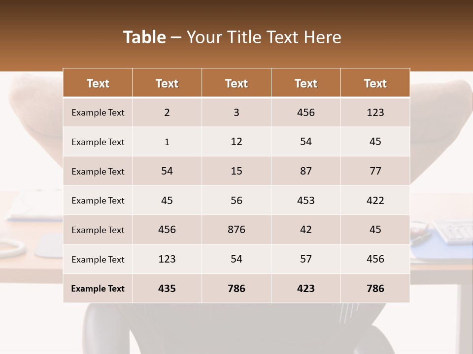 Caucasian Relaxing Portable PowerPoint Template