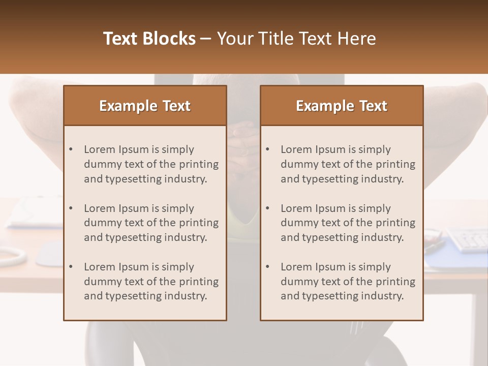 Caucasian Relaxing Portable PowerPoint Template