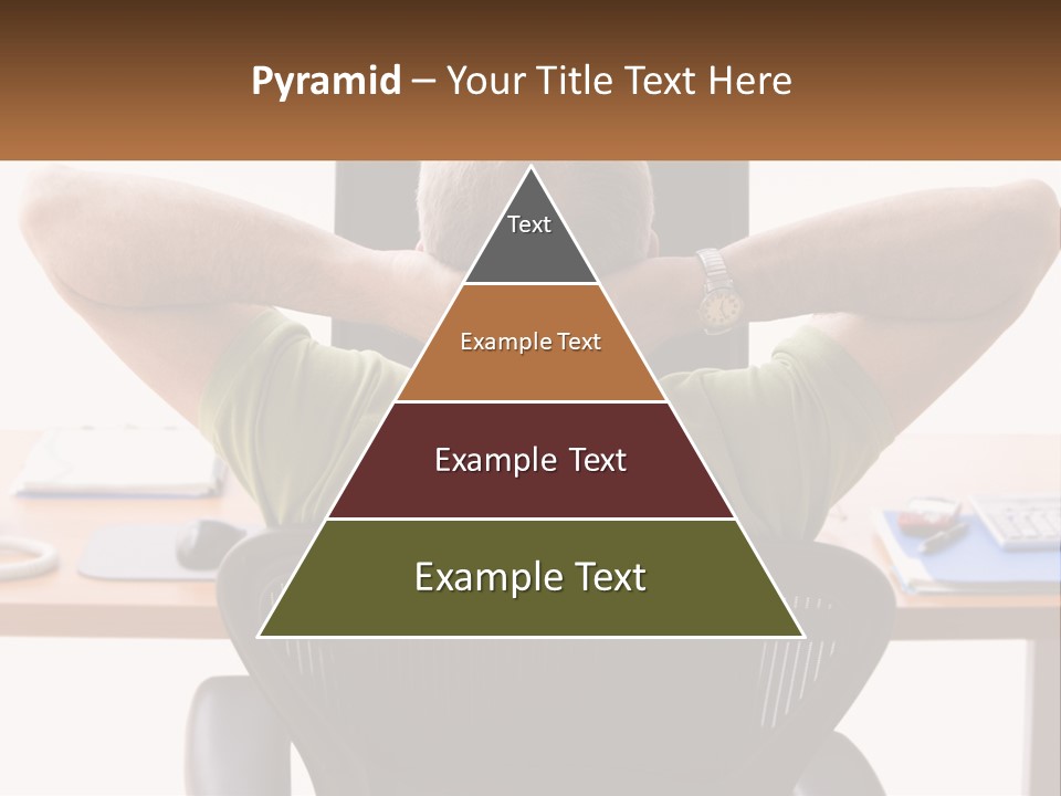 Caucasian Relaxing Portable PowerPoint Template