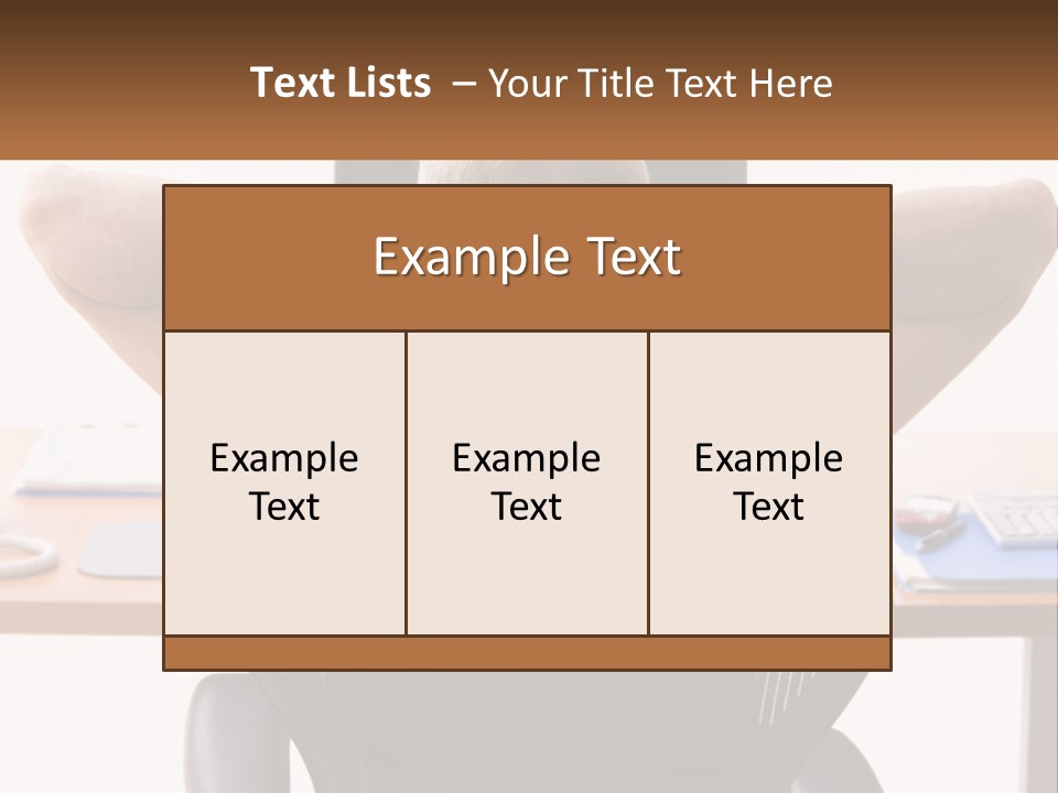 Caucasian Relaxing Portable PowerPoint Template