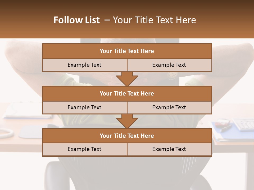 Caucasian Relaxing Portable PowerPoint Template