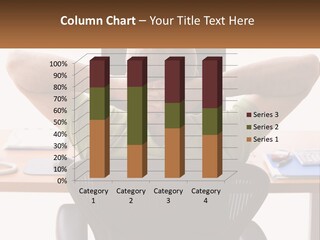 Caucasian Relaxing Portable PowerPoint Template