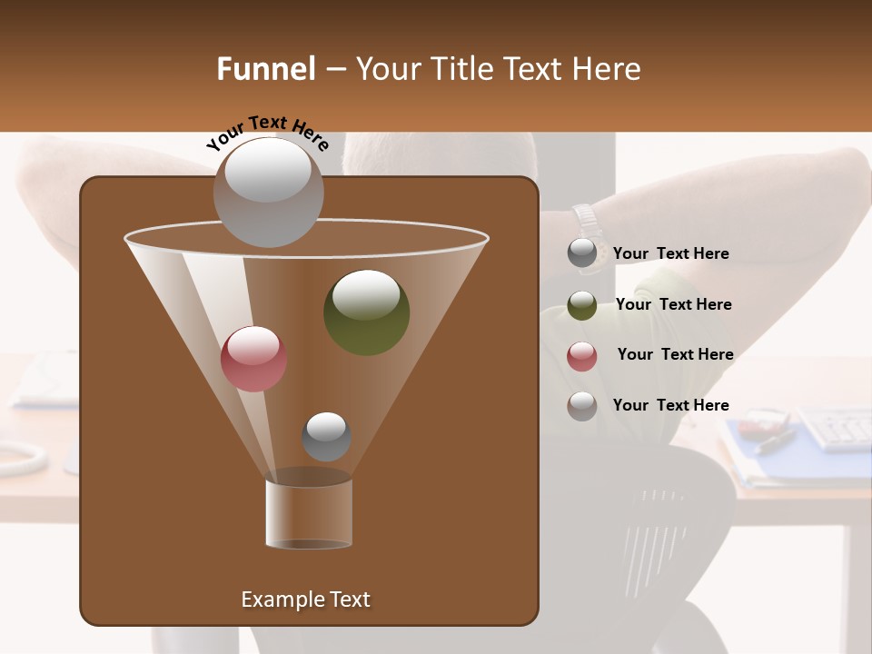 Caucasian Relaxing Portable PowerPoint Template