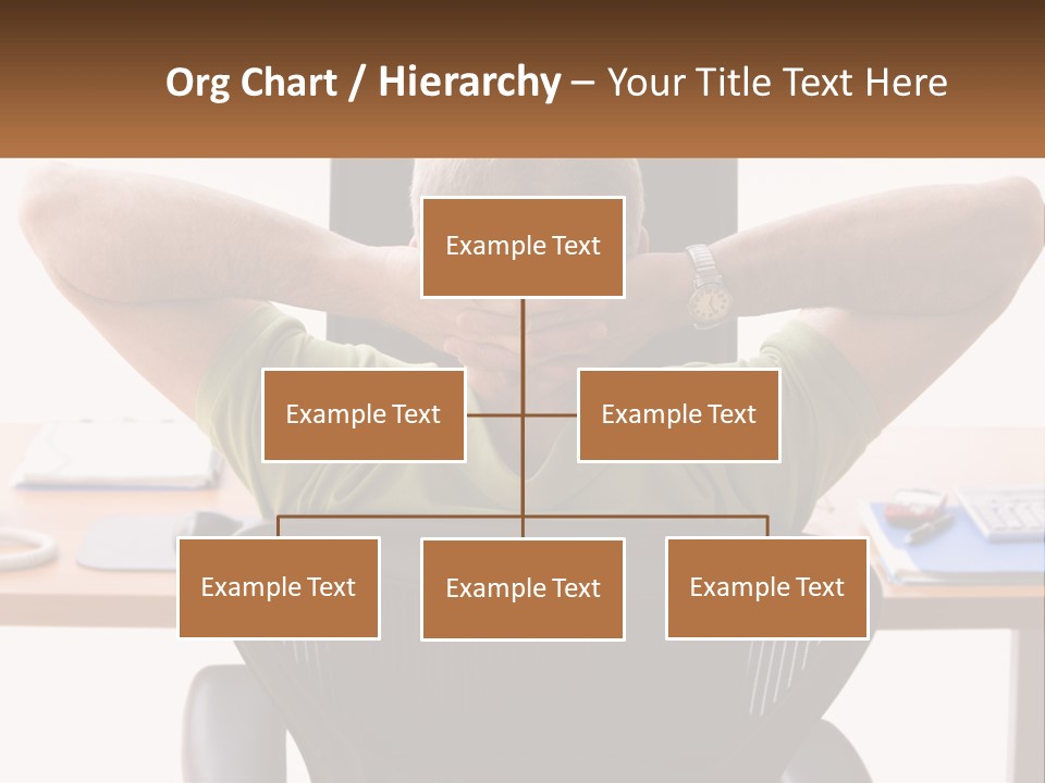 Caucasian Relaxing Portable PowerPoint Template