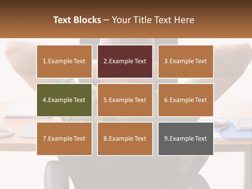 Caucasian Relaxing Portable PowerPoint Template