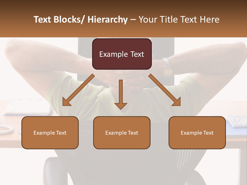 Caucasian Relaxing Portable PowerPoint Template