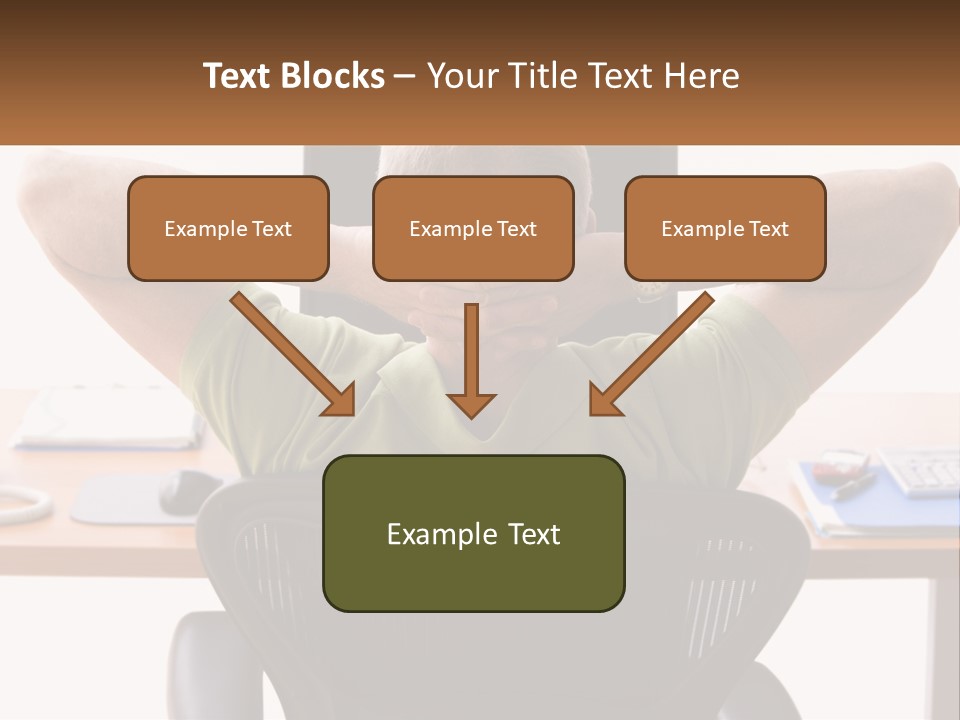 Caucasian Relaxing Portable PowerPoint Template