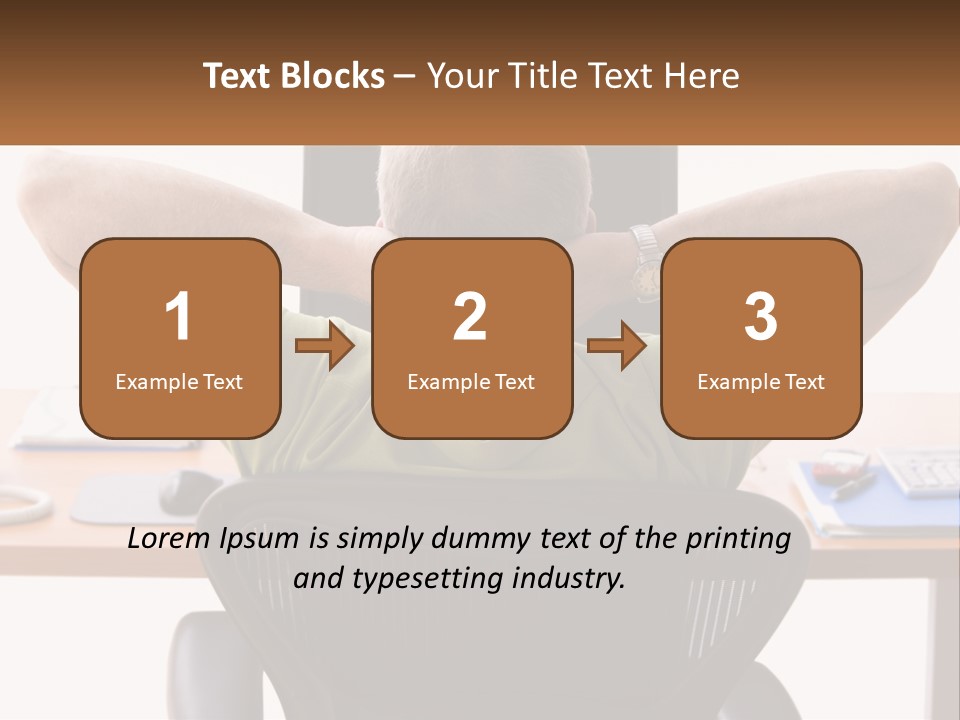 Caucasian Relaxing Portable PowerPoint Template