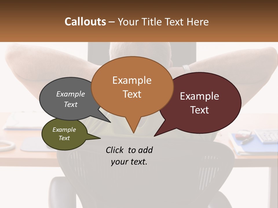 Caucasian Relaxing Portable PowerPoint Template