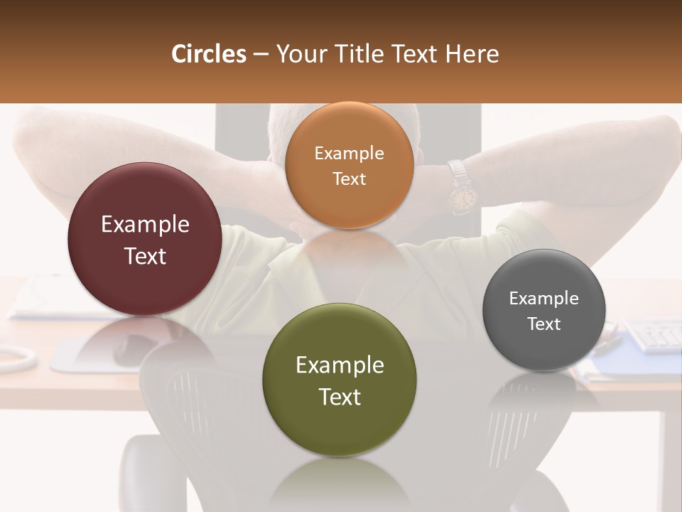 Caucasian Relaxing Portable PowerPoint Template