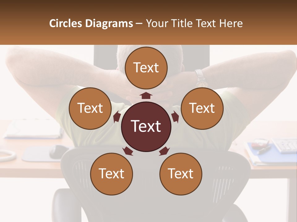 Caucasian Relaxing Portable PowerPoint Template