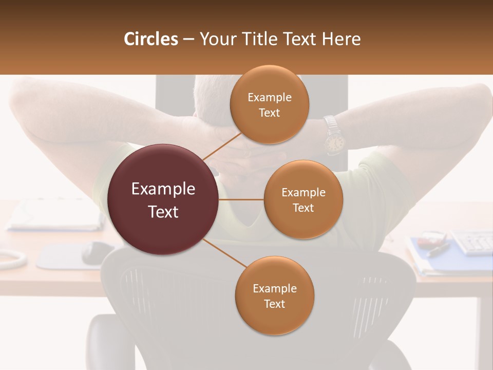 Caucasian Relaxing Portable PowerPoint Template