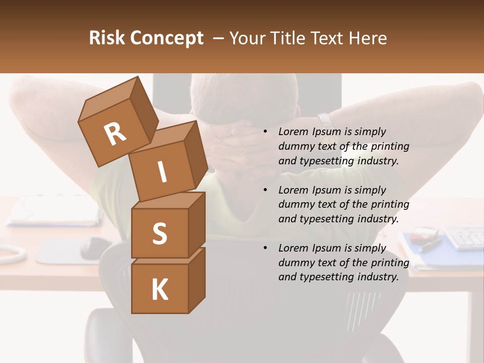 Caucasian Relaxing Portable PowerPoint Template