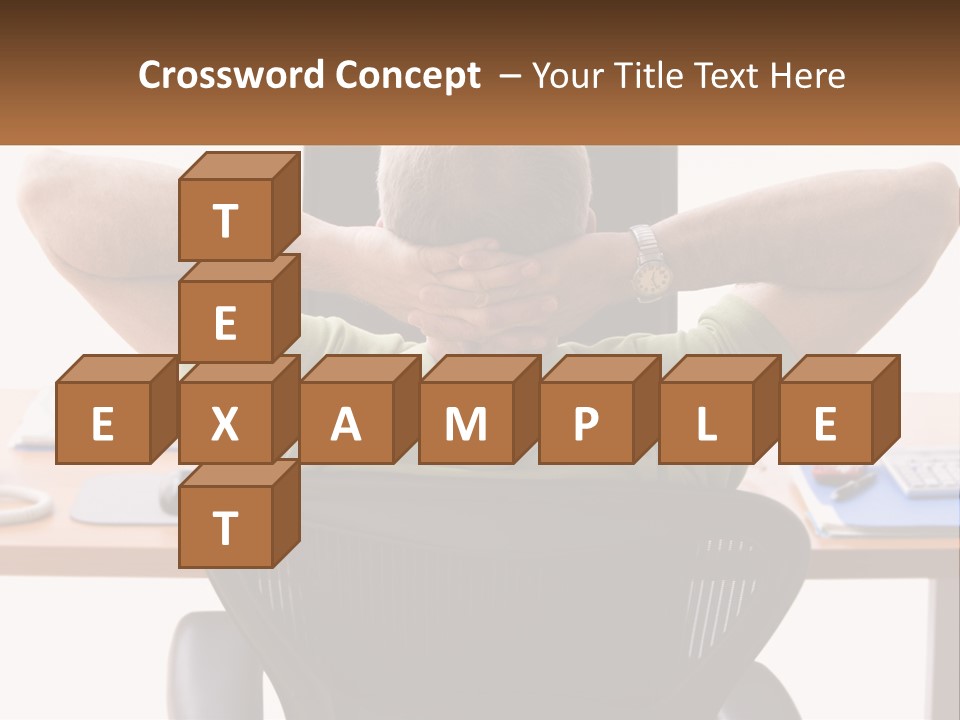 Caucasian Relaxing Portable PowerPoint Template