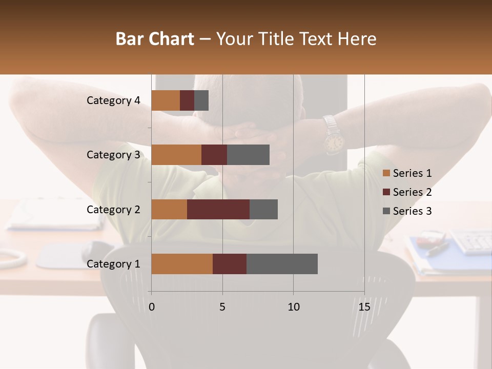 Caucasian Relaxing Portable PowerPoint Template