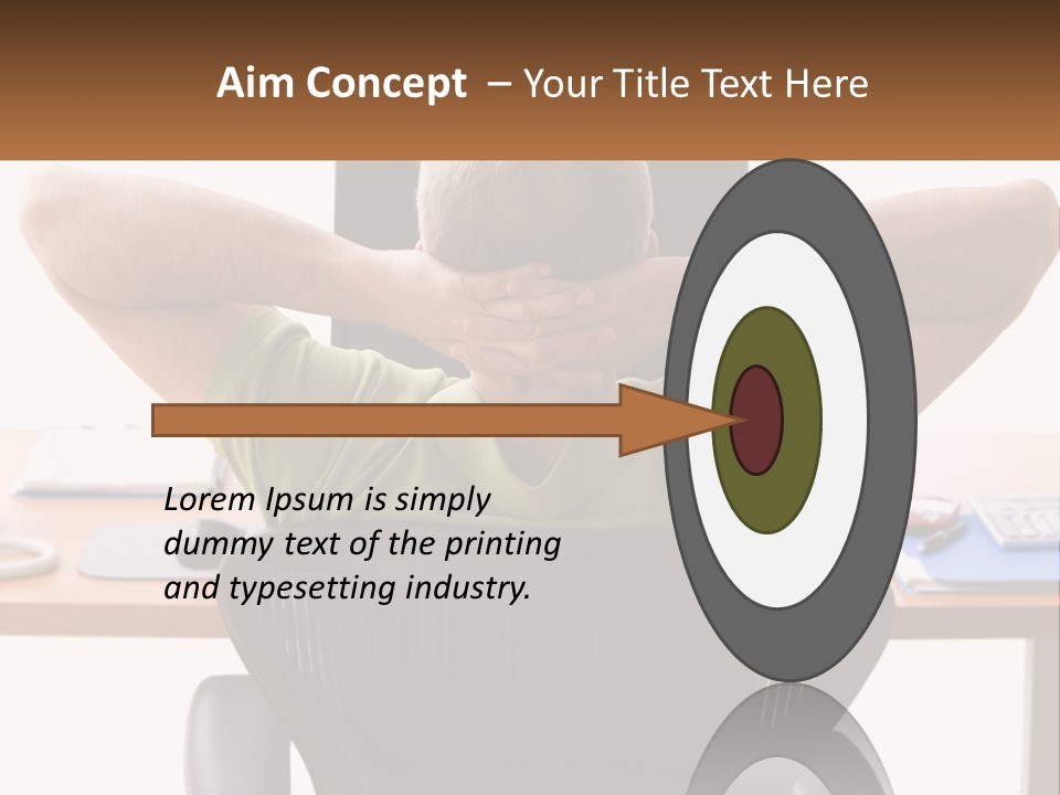 Caucasian Relaxing Portable PowerPoint Template