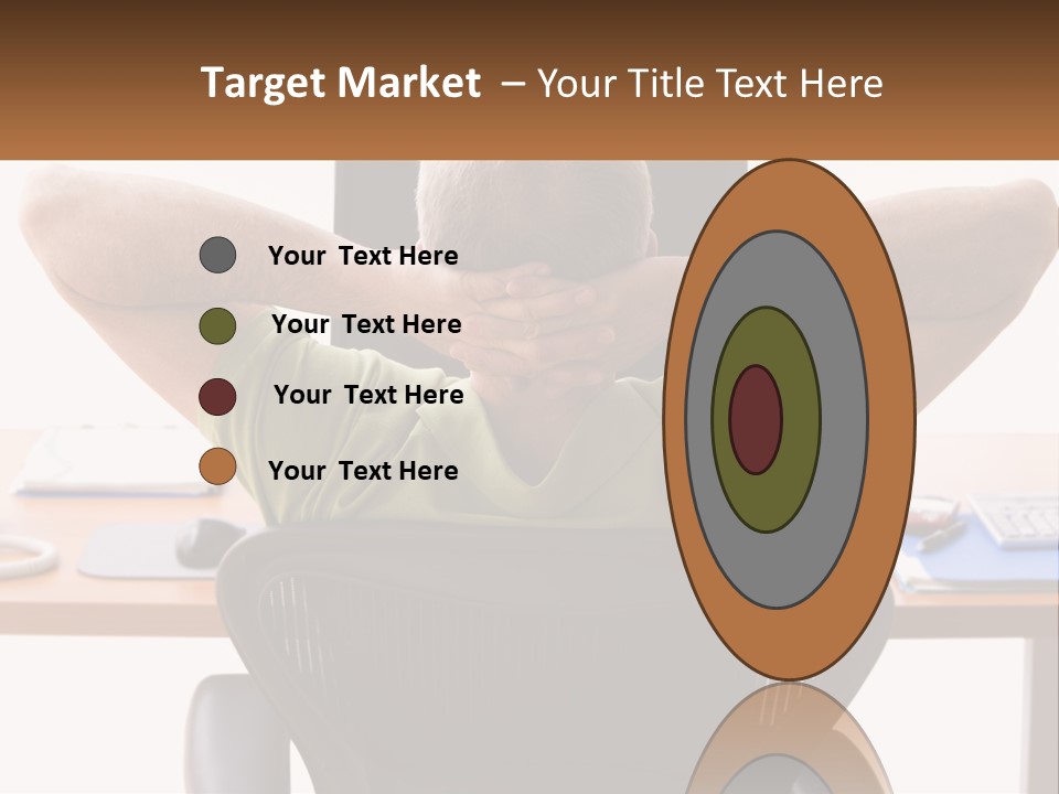 Caucasian Relaxing Portable PowerPoint Template