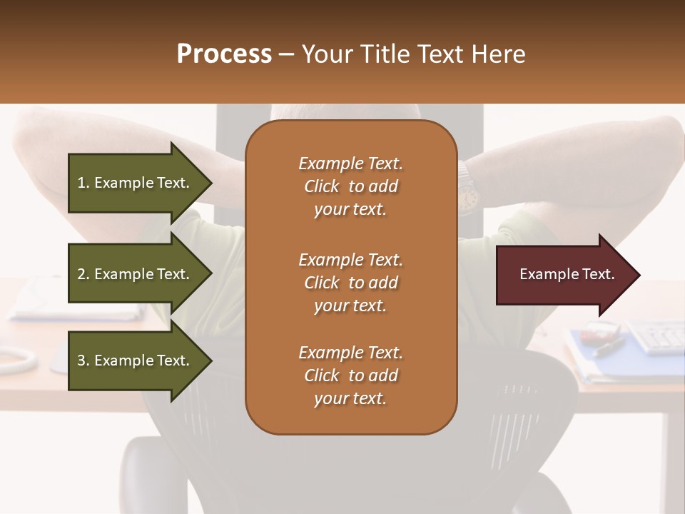 Caucasian Relaxing Portable PowerPoint Template