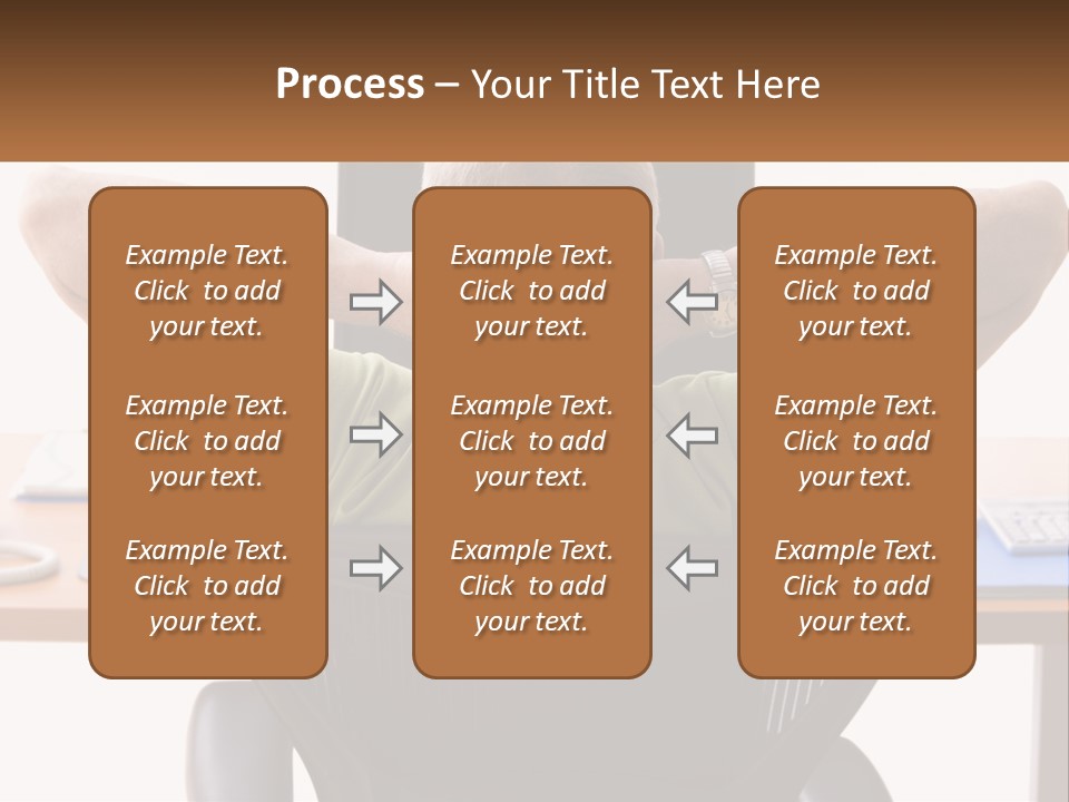 Caucasian Relaxing Portable PowerPoint Template