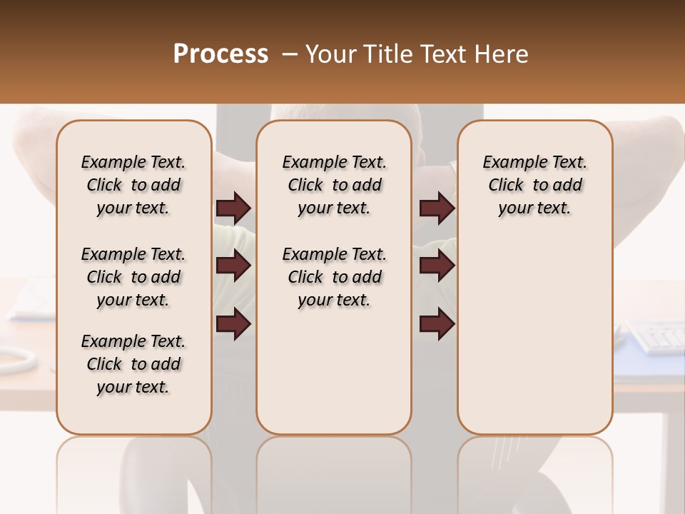 Caucasian Relaxing Portable PowerPoint Template