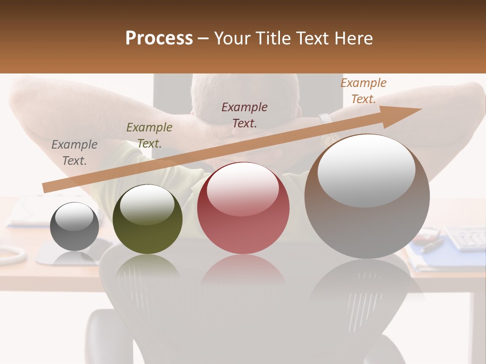 Caucasian Relaxing Portable PowerPoint Template