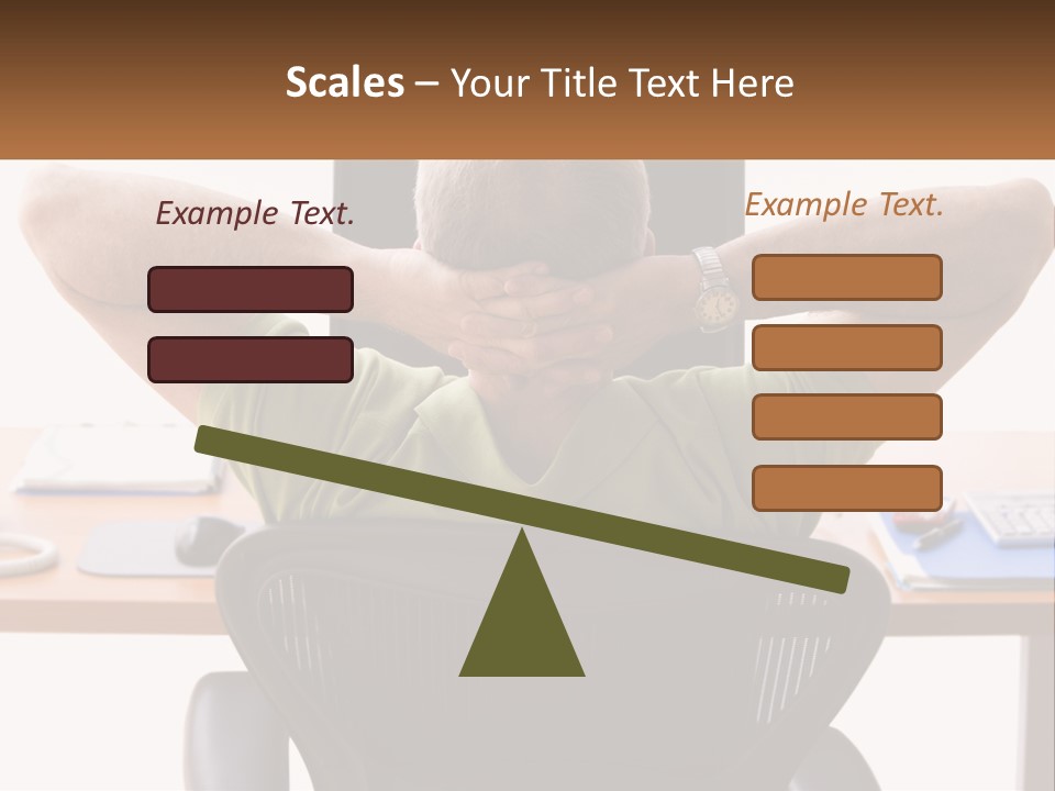 Caucasian Relaxing Portable PowerPoint Template
