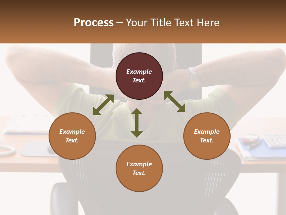 Caucasian Relaxing Portable PowerPoint Template