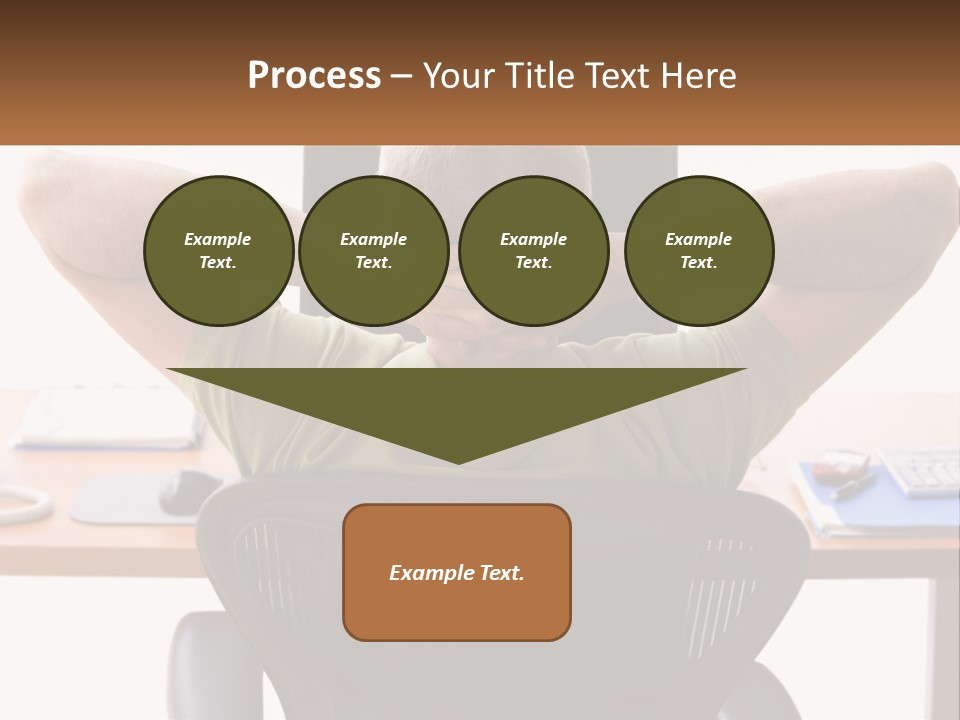 Caucasian Relaxing Portable PowerPoint Template