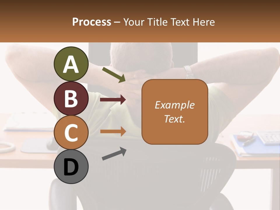 Caucasian Relaxing Portable PowerPoint Template