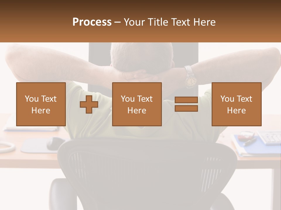 Caucasian Relaxing Portable PowerPoint Template