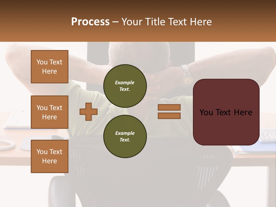 Caucasian Relaxing Portable PowerPoint Template