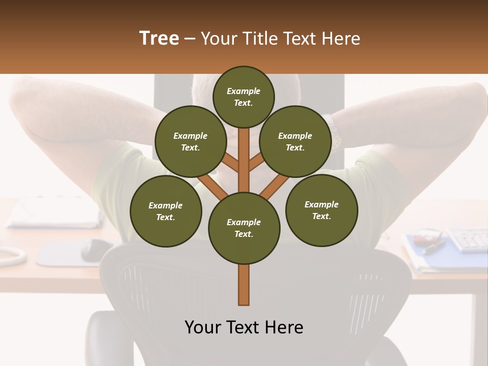 Caucasian Relaxing Portable PowerPoint Template