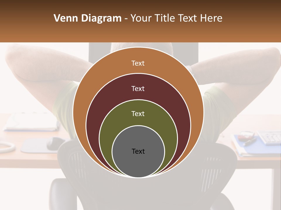 Caucasian Relaxing Portable PowerPoint Template