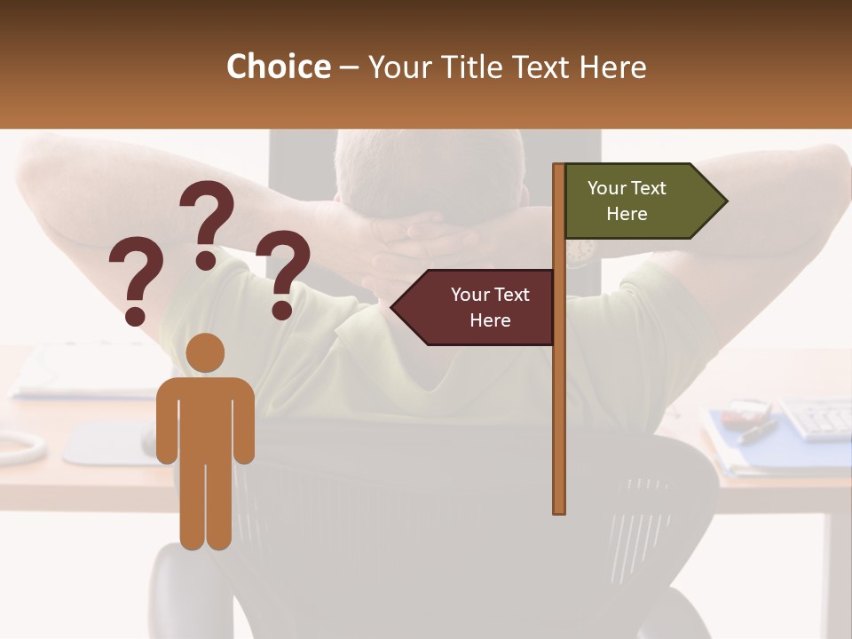 Caucasian Relaxing Portable PowerPoint Template