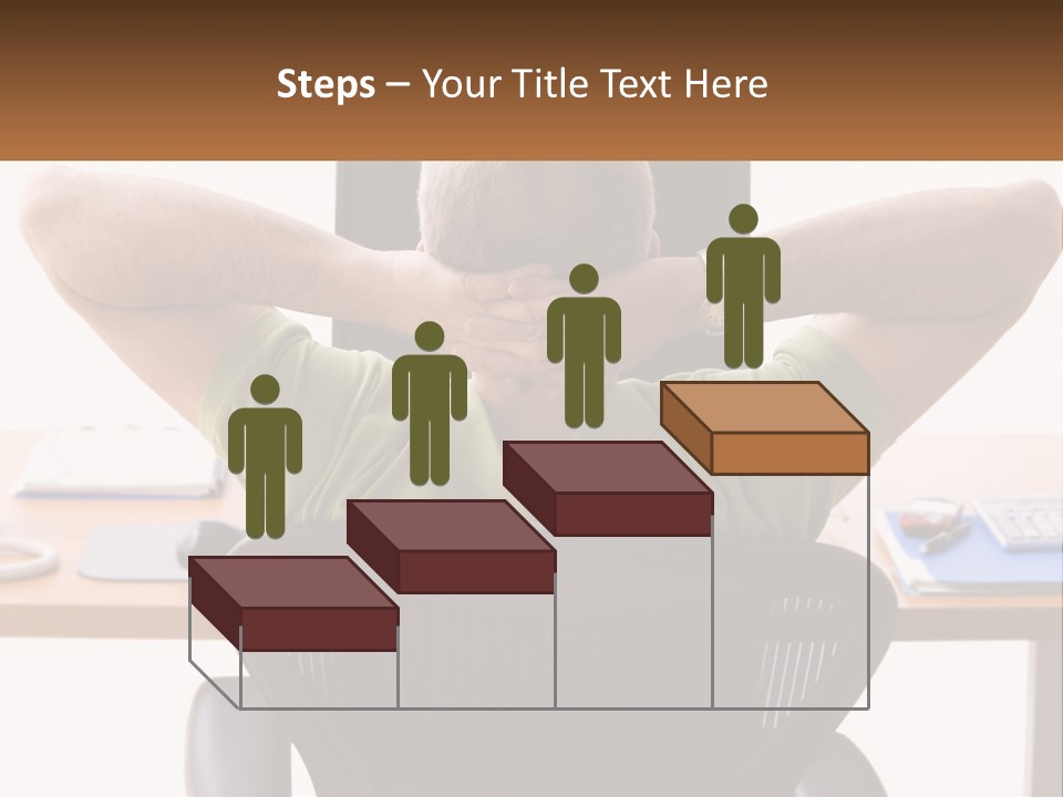 Caucasian Relaxing Portable PowerPoint Template