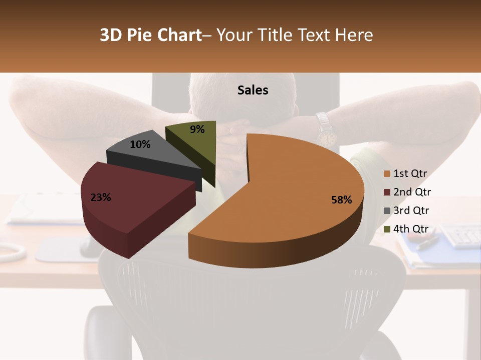 Caucasian Relaxing Portable PowerPoint Template