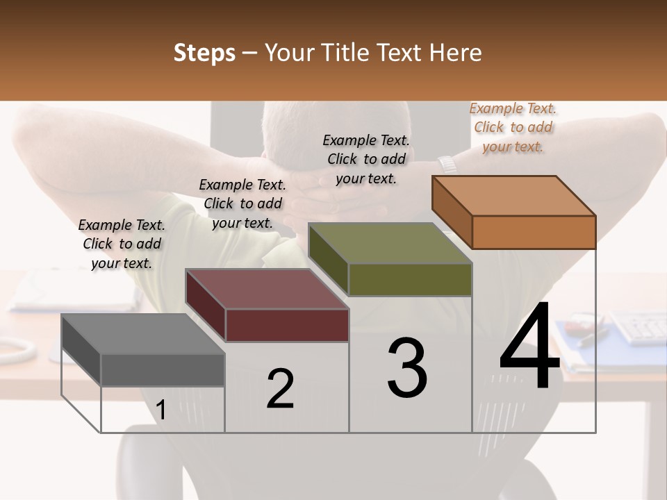 Caucasian Relaxing Portable PowerPoint Template