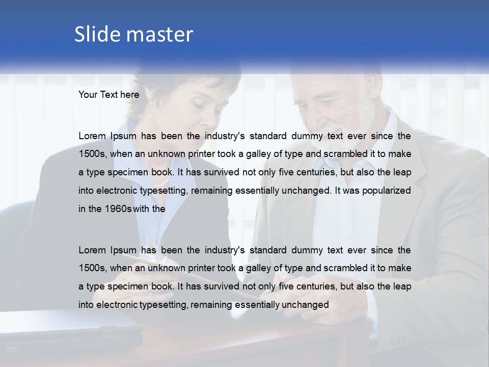 Agent Broker Smiling PowerPoint Template