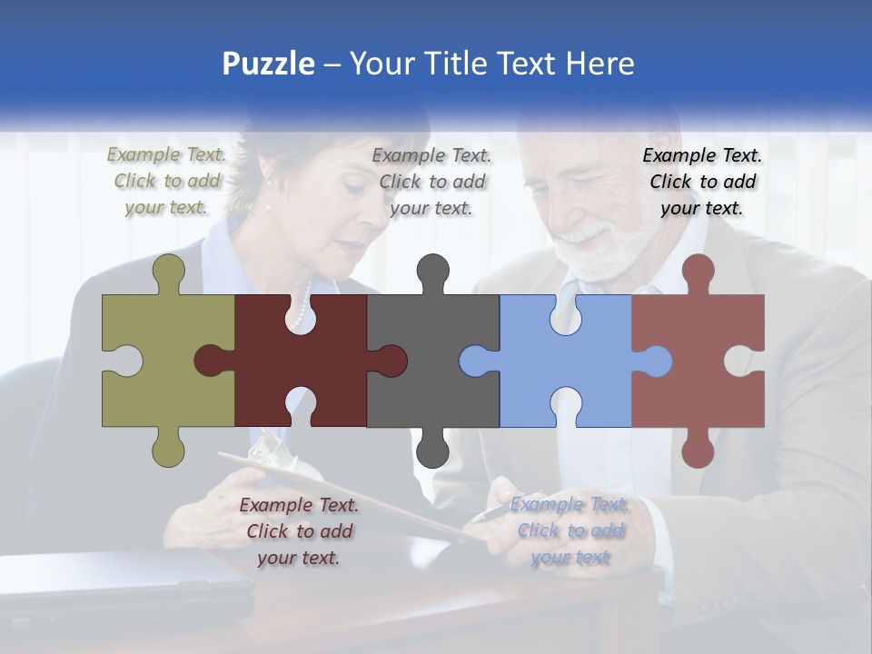 Agent Broker Smiling PowerPoint Template