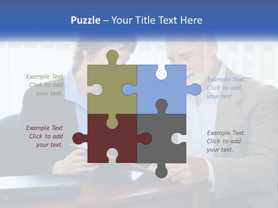 Agent Broker Smiling PowerPoint Template