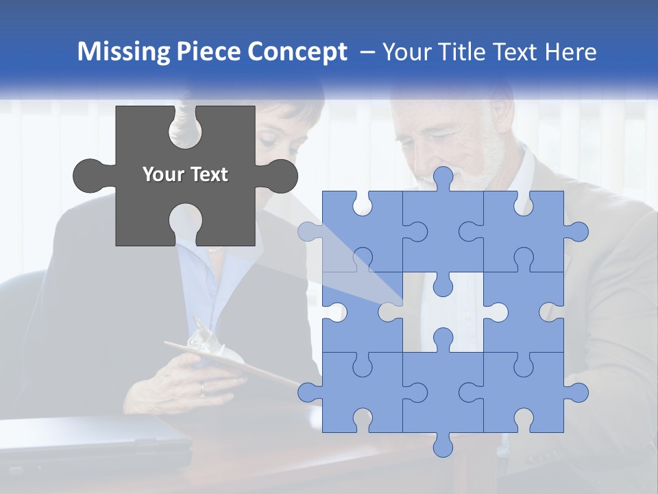 Agent Broker Smiling PowerPoint Template