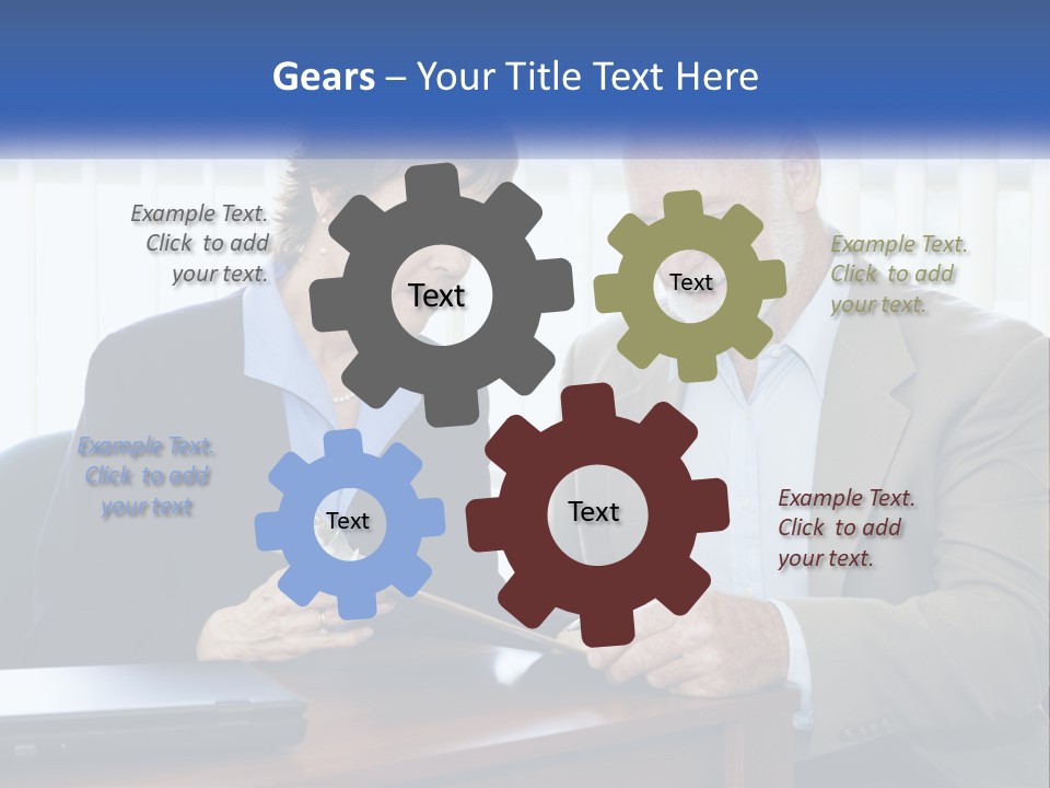 Agent Broker Smiling PowerPoint Template