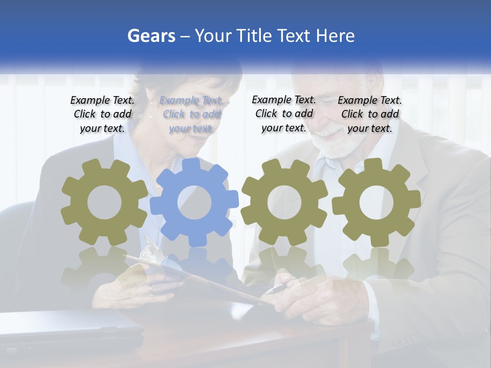 Agent Broker Smiling PowerPoint Template