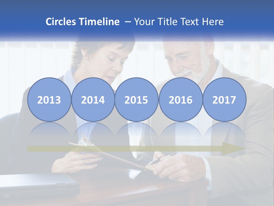 Agent Broker Smiling PowerPoint Template