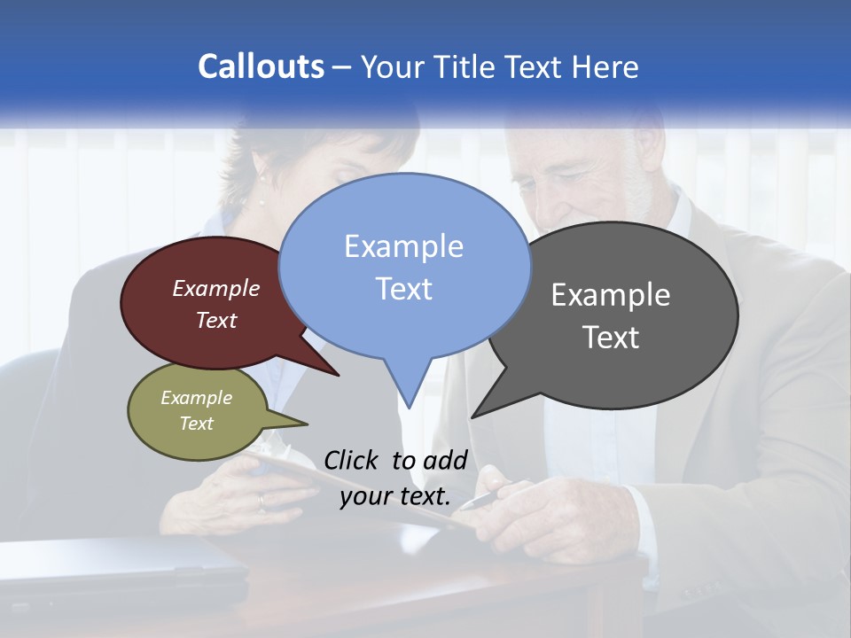 Agent Broker Smiling PowerPoint Template